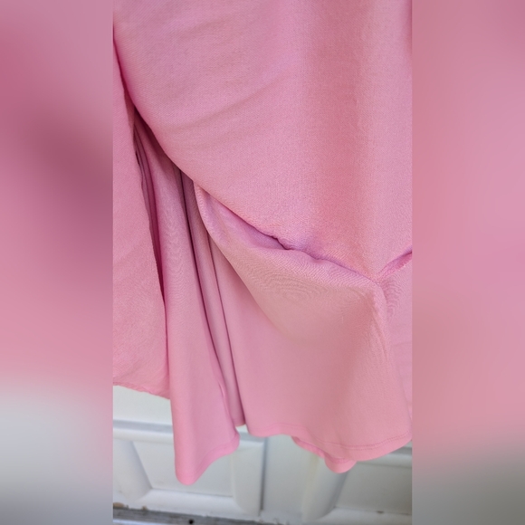 Miami Francescas Pink Ruffle Cap Sleeve Dress Size M - Picture 5 of 7